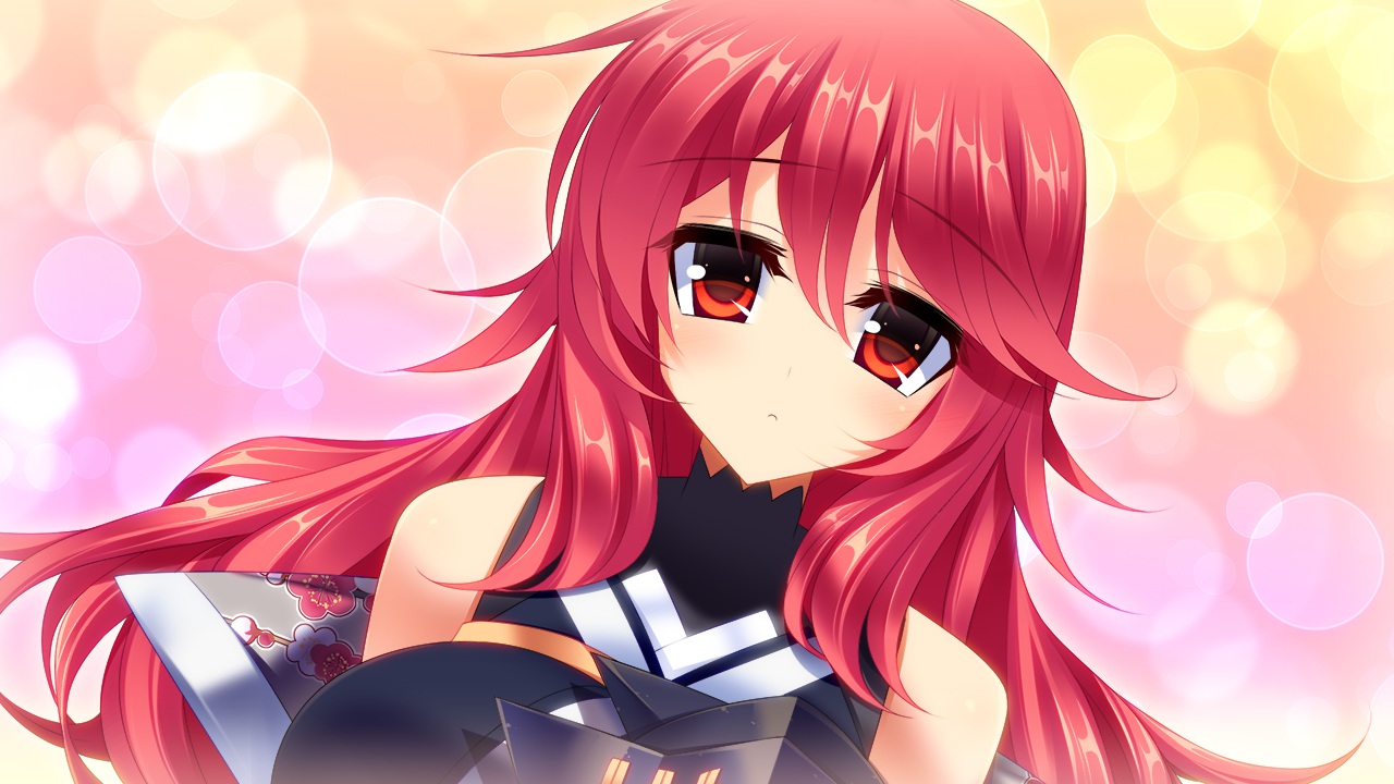 close, game_cg, long_hair, red_hair, sengoku_hime