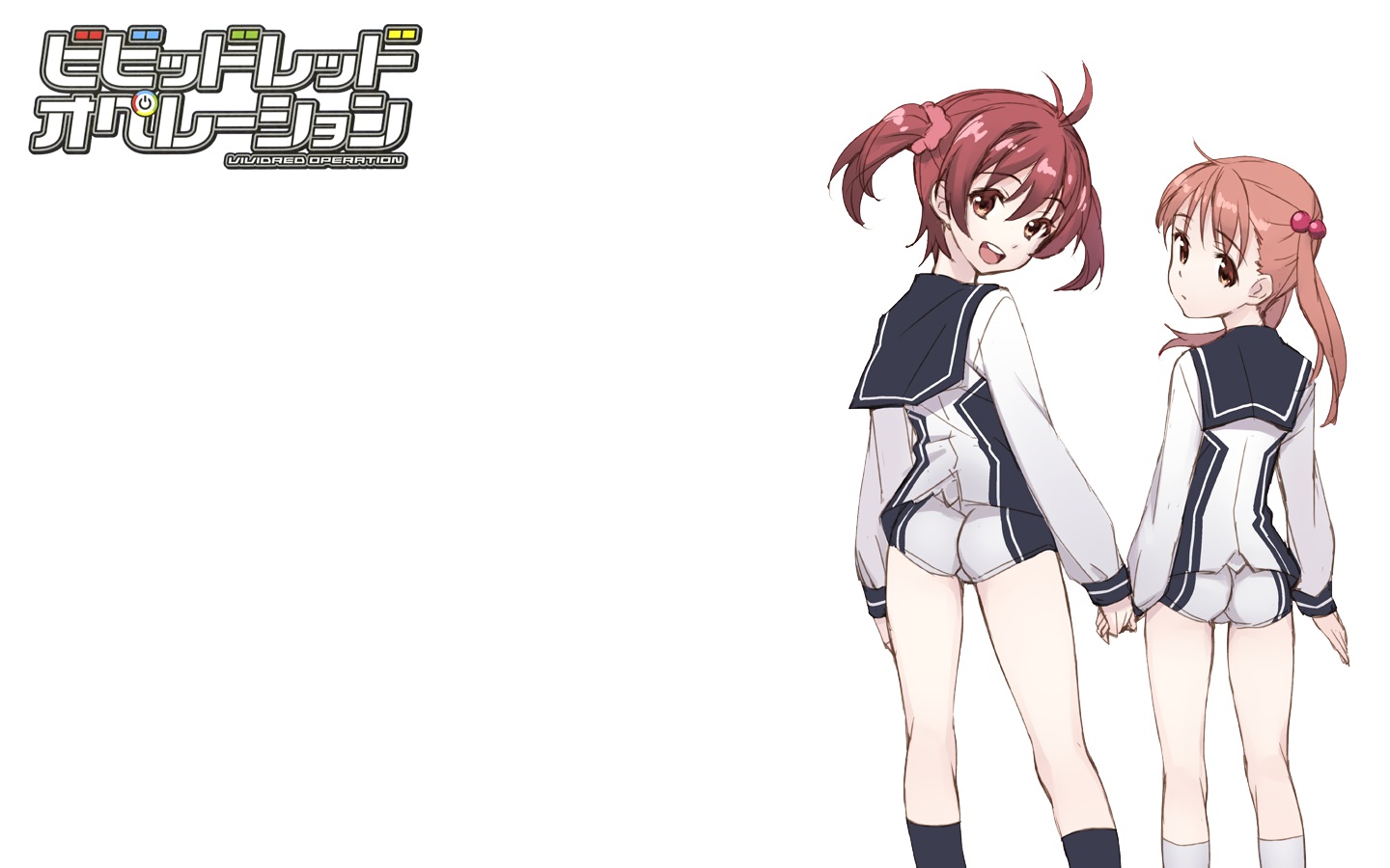 2girls, brown_eyes, brown_hair, isshiki_akane, isshiki_momo, long_hair, matsuryuu, red_hair