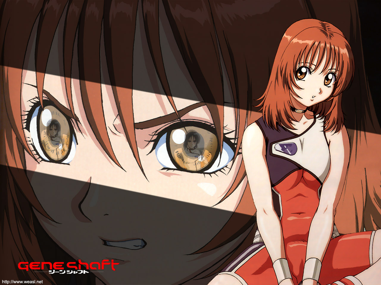 brown_eyes, brown_hair, close, geneshaft, hiroto_amagiwa, mika_seido, ooshima_yasuhiro, watermark