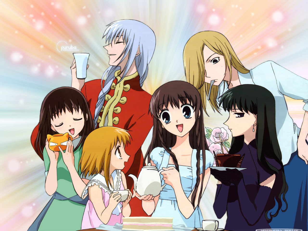 fruits_basket, hanajima_saki, honda_tohru, tagme, uotani_arisa