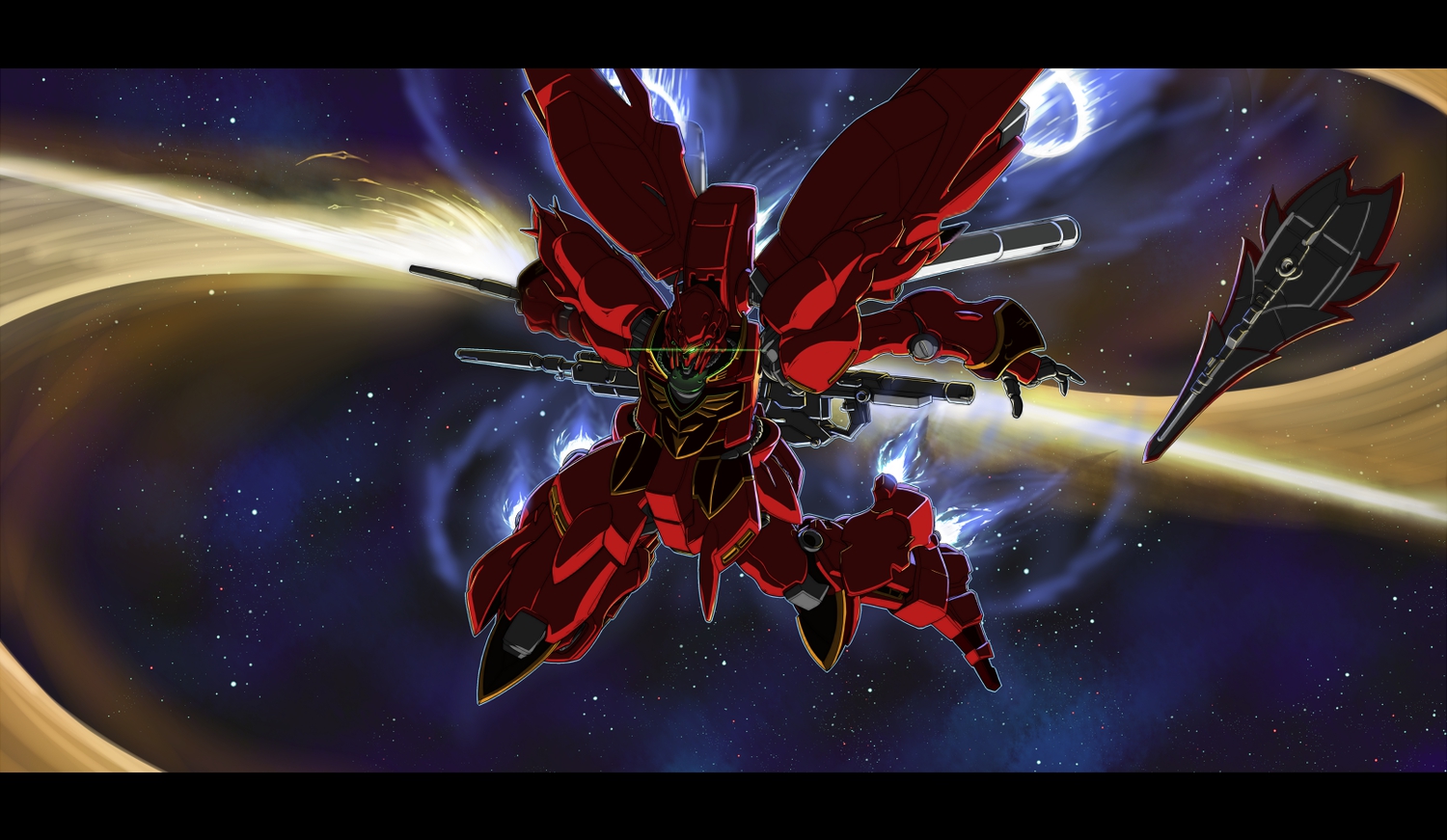 gomi_kushige, mecha, mobile_suit_gundam, mobile_suit_gundam_unicorn, space, weapon
