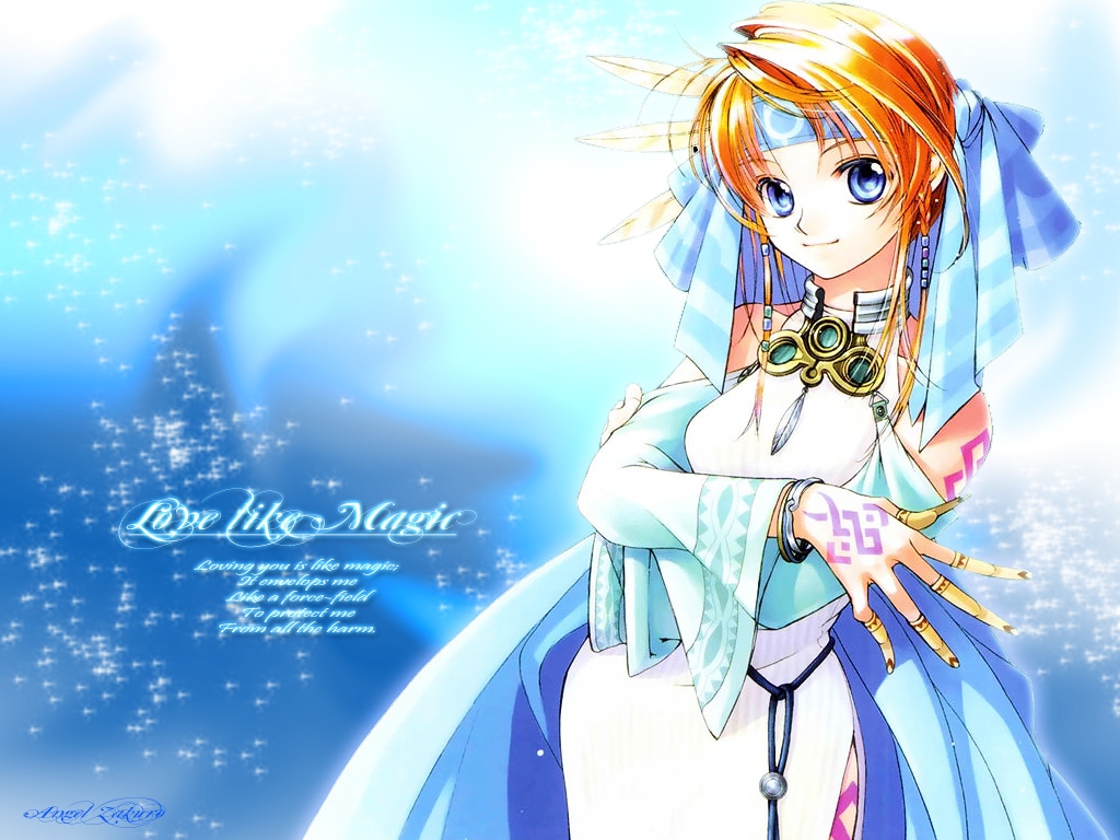 blue, blue_eyes, braids, collar, dress, headband, necklace, orange_hair