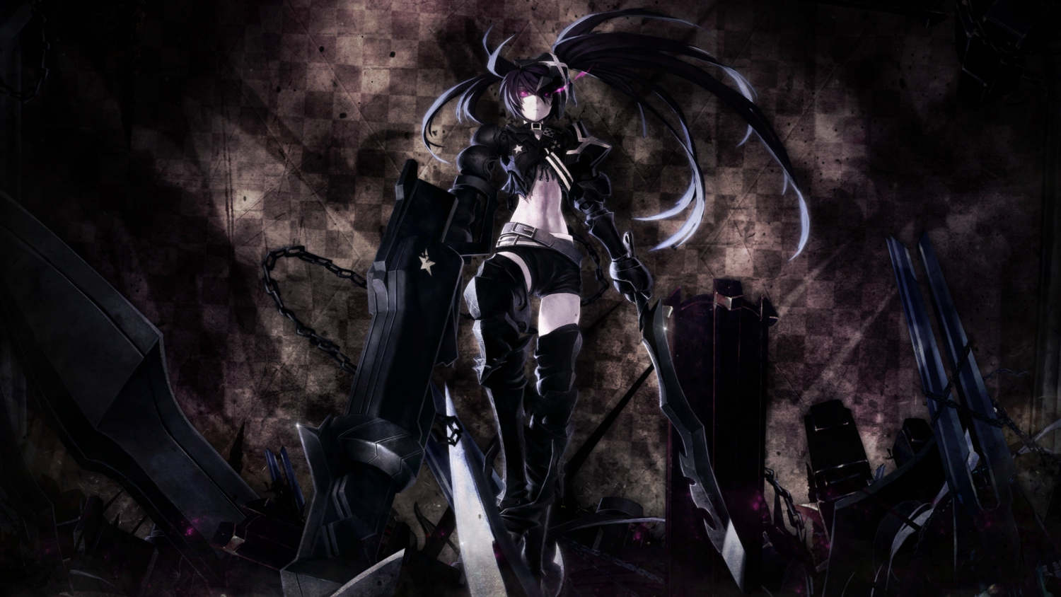 black_rock_shooter, dark, insane_black_rock_shooter