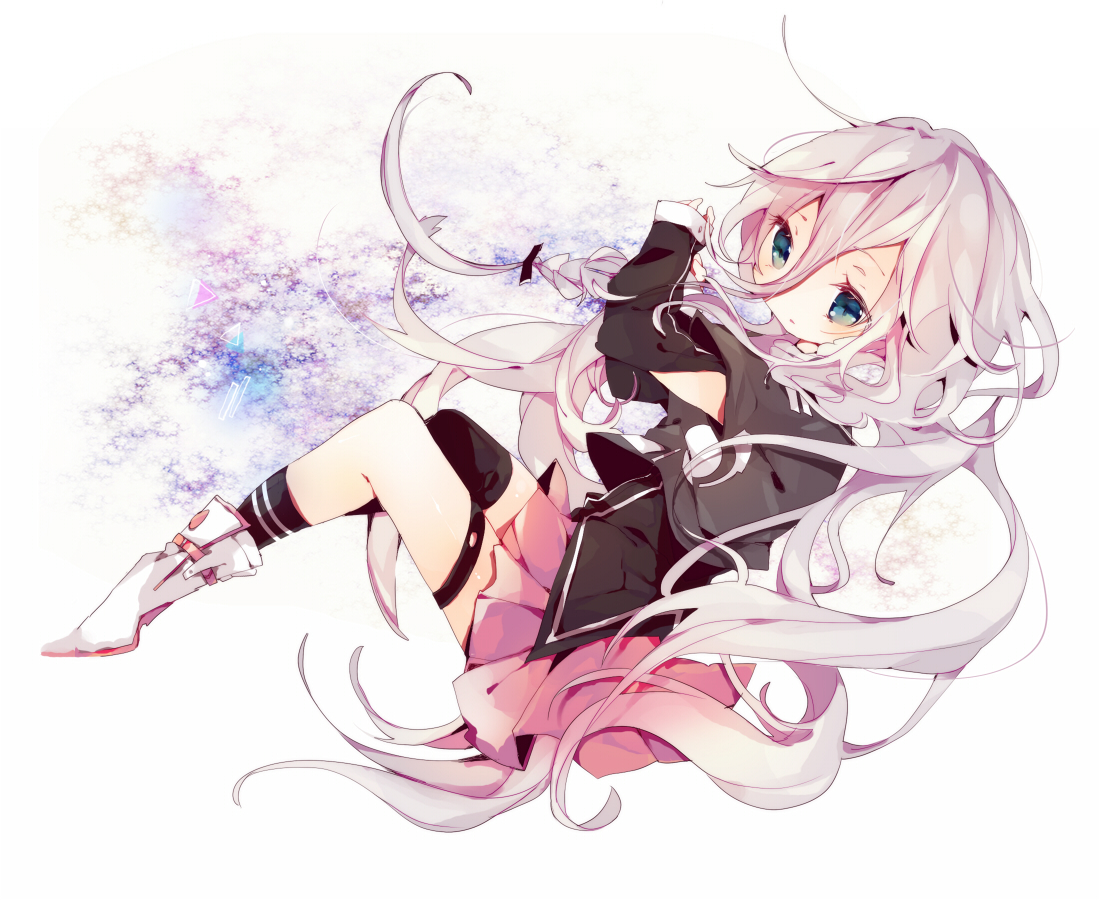 ana_(rznuscrf), boots, flowers, ia, long_hair, vocaloid