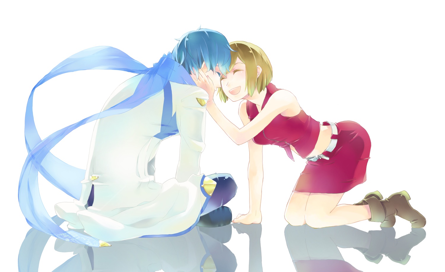kaito, madder, male, meiko, vocaloid