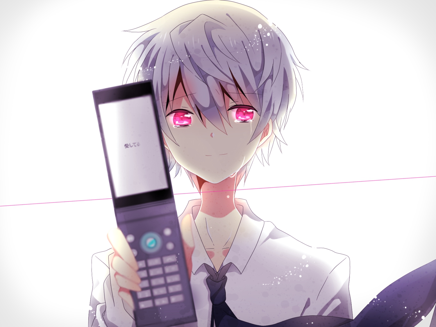 akise_aru, all_male, male, mirai_nikki, nishinomiya_saku, phone, tears