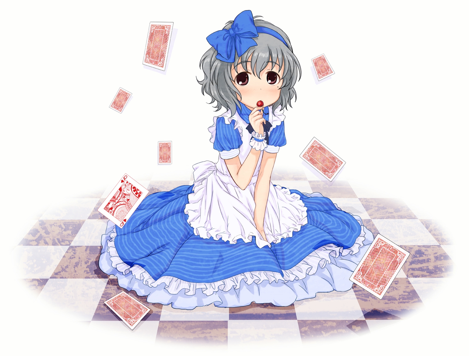 abe_kanari, cherry, dress, food, fruit, idolmaster, idolmaster_cinderella_girls, loli, lolita_fashion, narumiya_yume, ribbons
