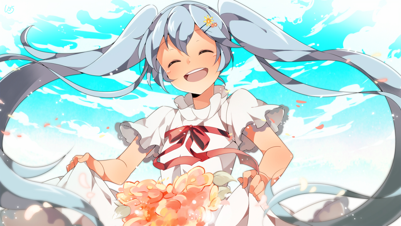 blue_hair, hatsune_miku, long_hair, twintails, umiko_(munemiu), vocaloid