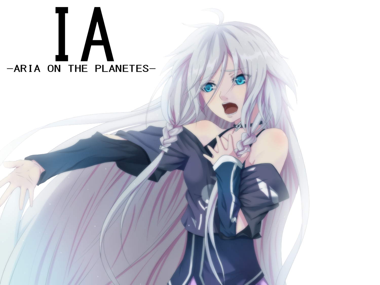 blue_eyes, daburu, ia, long_hair, vocaloid, white_hair