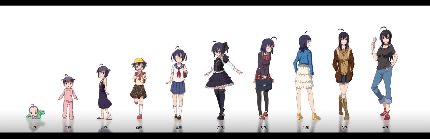 chuunibyou_demo_koi_ga_shitai!, dress, eyepatch, school_uniform, stoner08, takanashi_rikka, takanashi_touka