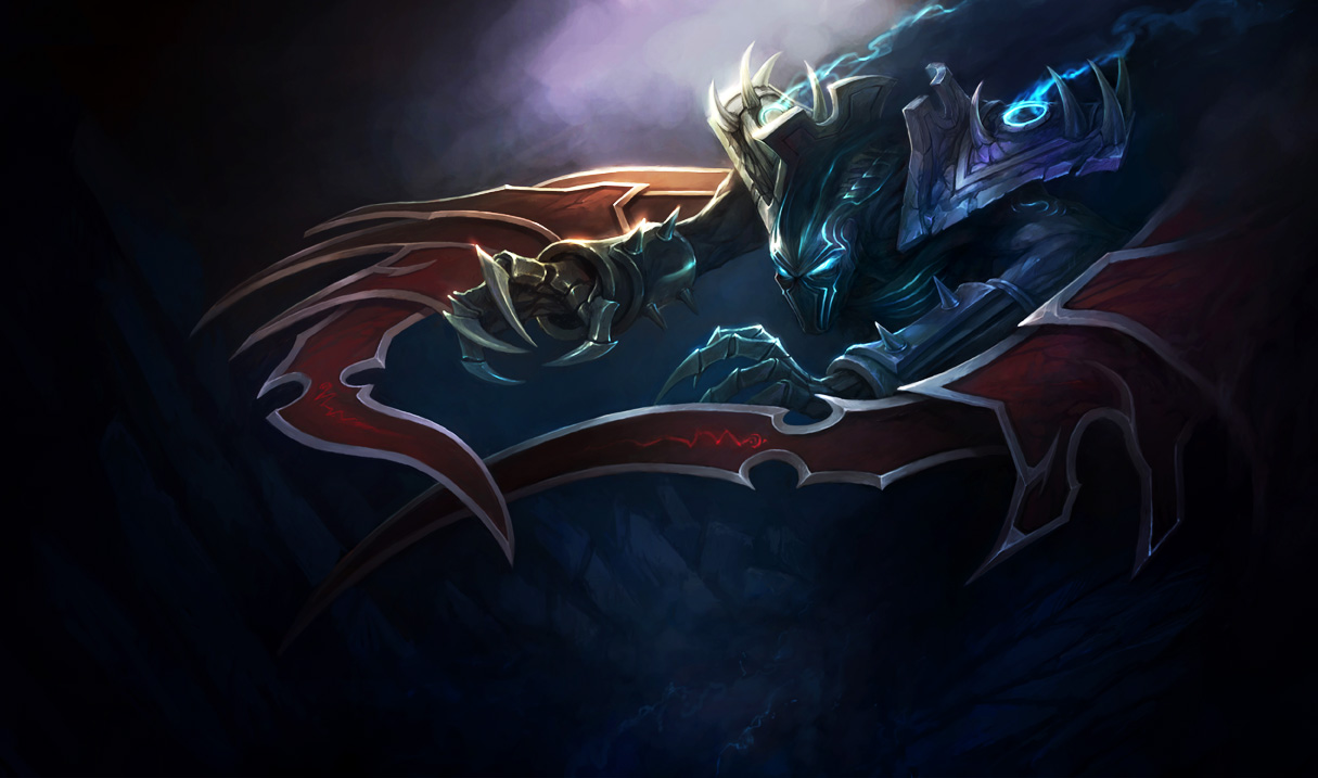 armor, dark, league_of_legends, nocturne_(league_of_legends), weapon