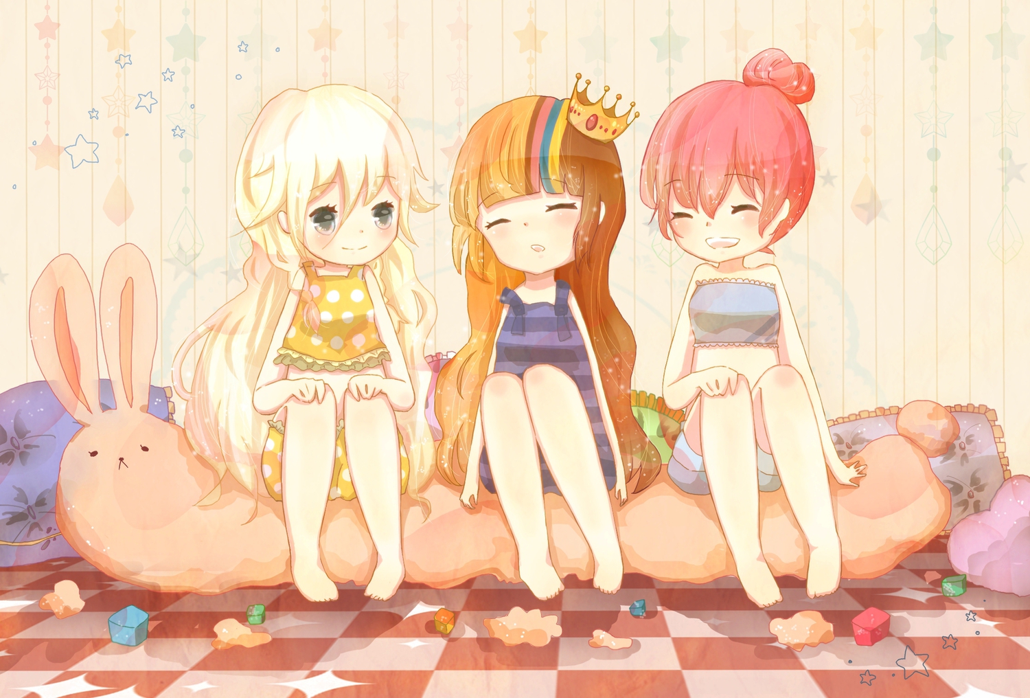 akikoloid-chan, bunny, crown, galaco, ia, red_hair, sea-no, tagme, vocaloid