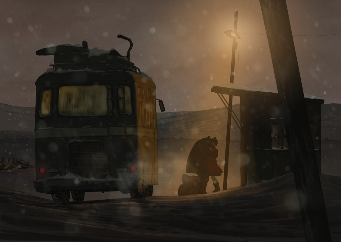 car, dark, goke_shike_(altamira05), hug, original, snow