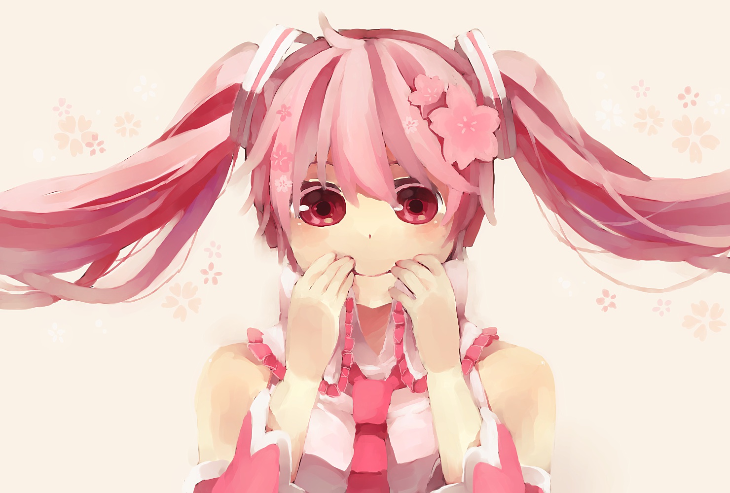 close, hatsune_miku, sakura_miku, vocaloid, yuya_kyoro