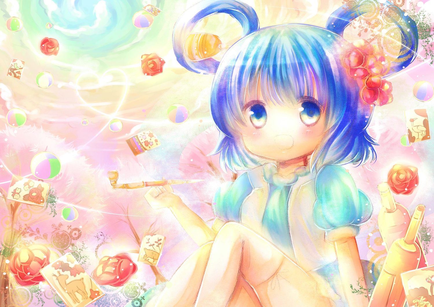 blue_eyes, blue_hair, kaku_seiga, touhou, uta_(kuroneko)
