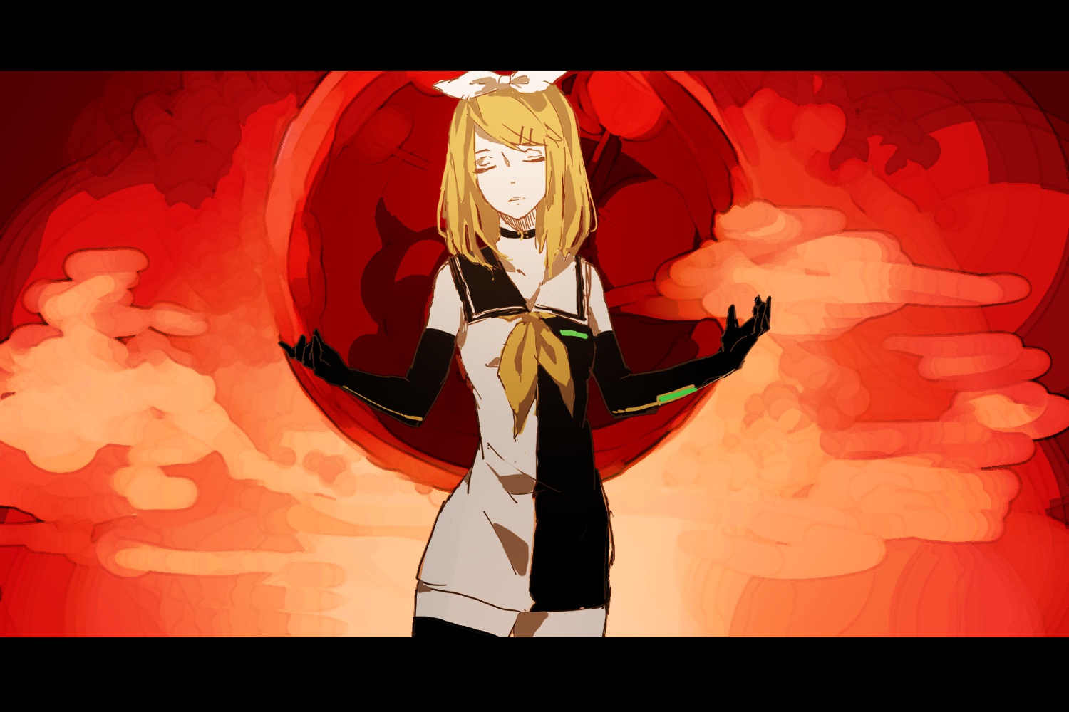 kagamine_rin, lemontea, meltdown_(vocaloid), vocaloid