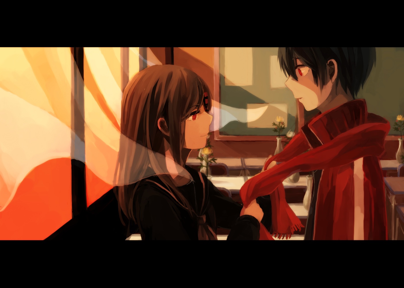 kagerou_project, kisaragi_shintaro, lemontea, lost_time_memory_(vocaloid), scarf, tateyama_ayano