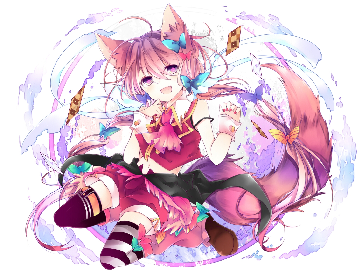 animal_ears, leeannpippisum, original, tail, thighhighs