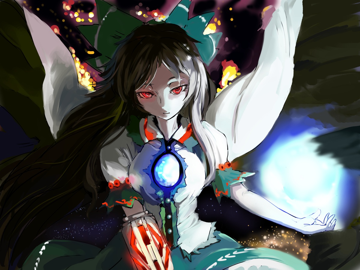 reiuji_utsuho, sinzan, touhou