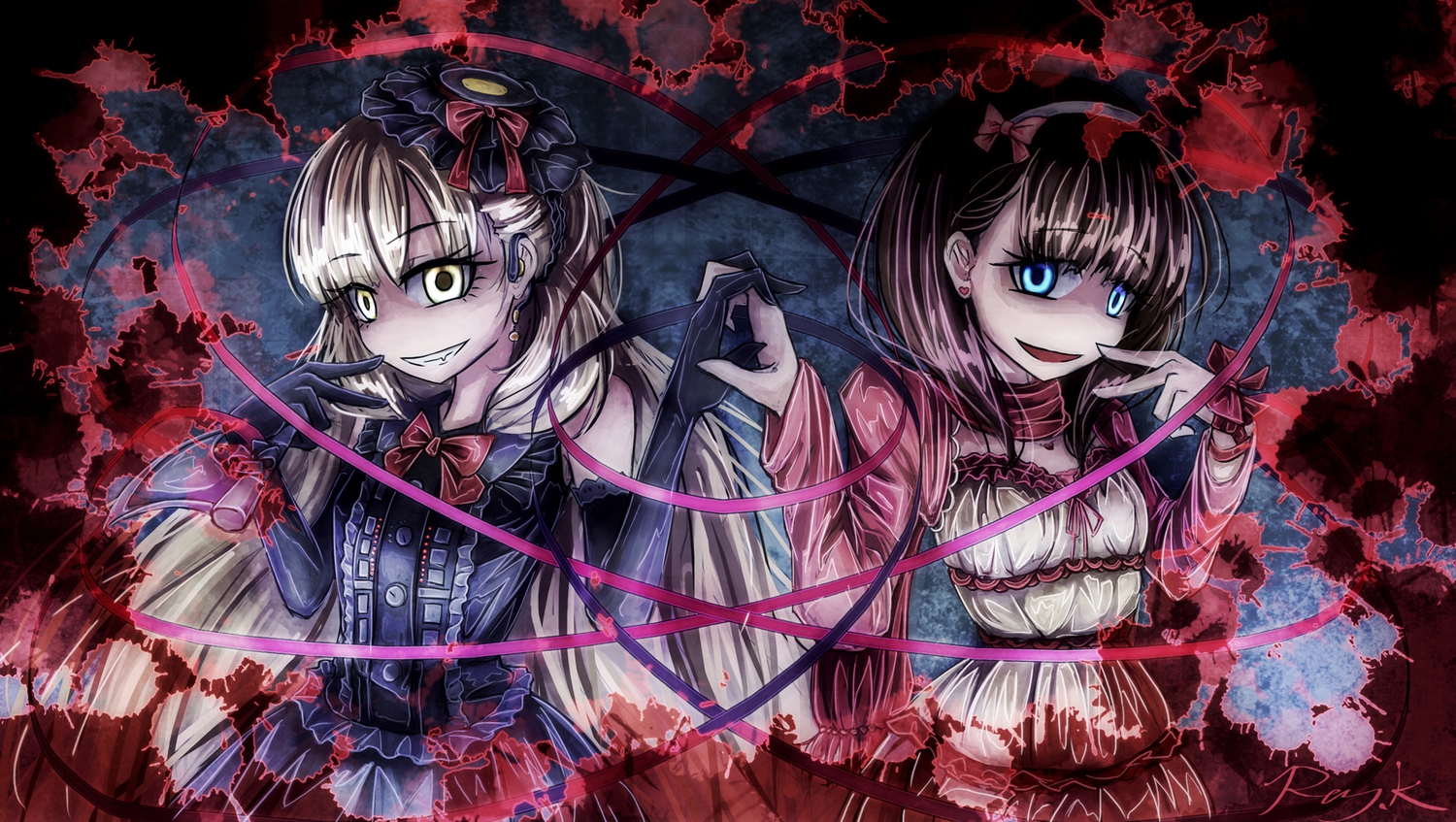 2girls, idolmaster, idolmaster_cinderella_girls, mayu_(vocaloid), ray-k, sakuma_mayu, vocaloid