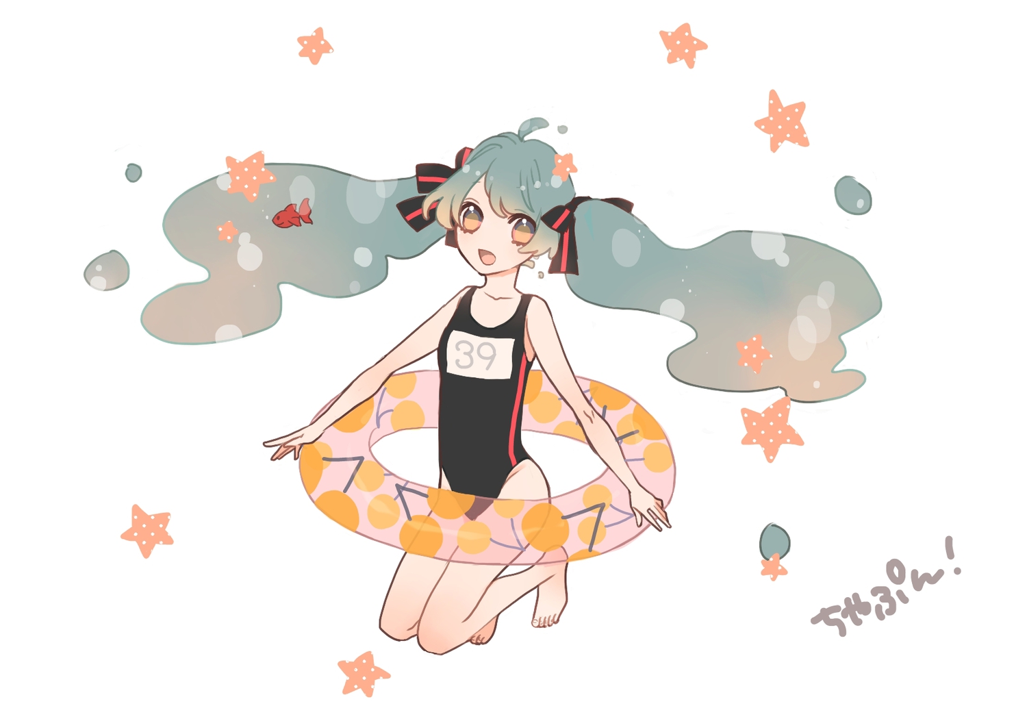 hatsune_miku, kirara0088, school_swimsuit, swimsuit, vocaloid