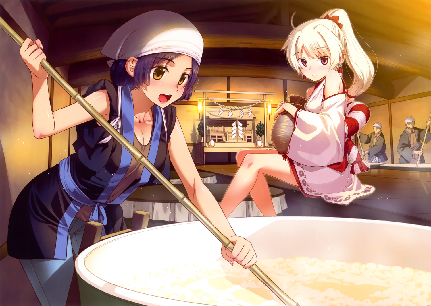 japanese_clothes, koume_keito, original, ponytail