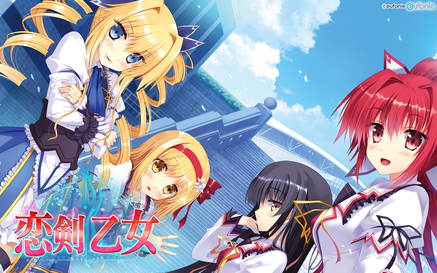 eufonie, eve_elaine_austin, jpeg_artifacts, kamishiro_touko, koiken_otome, school_uniform, someya_yuzu, tateha