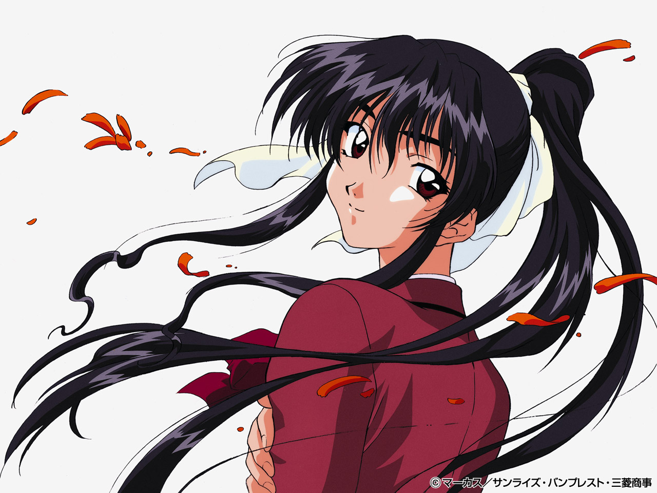 black_hair, brown_eyes, matsuoka_chie, ponytail, sentimental_graffiti