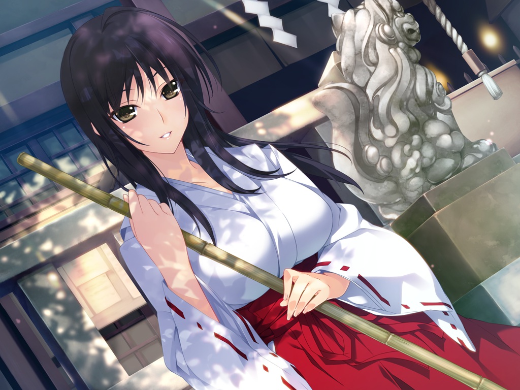 black_hair, brown_eyes, game_cg, iizuki_tasuku, izumi_wakoto, japanese_clothes, lovely_x_cation, lovely_x_cation_2
