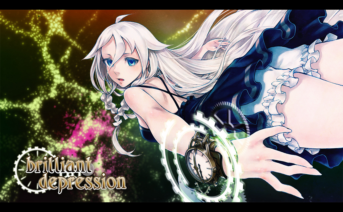 bloomers, blue_eyes, braids, dress, gray_hair, ia, shinichi_tahara, vocaloid