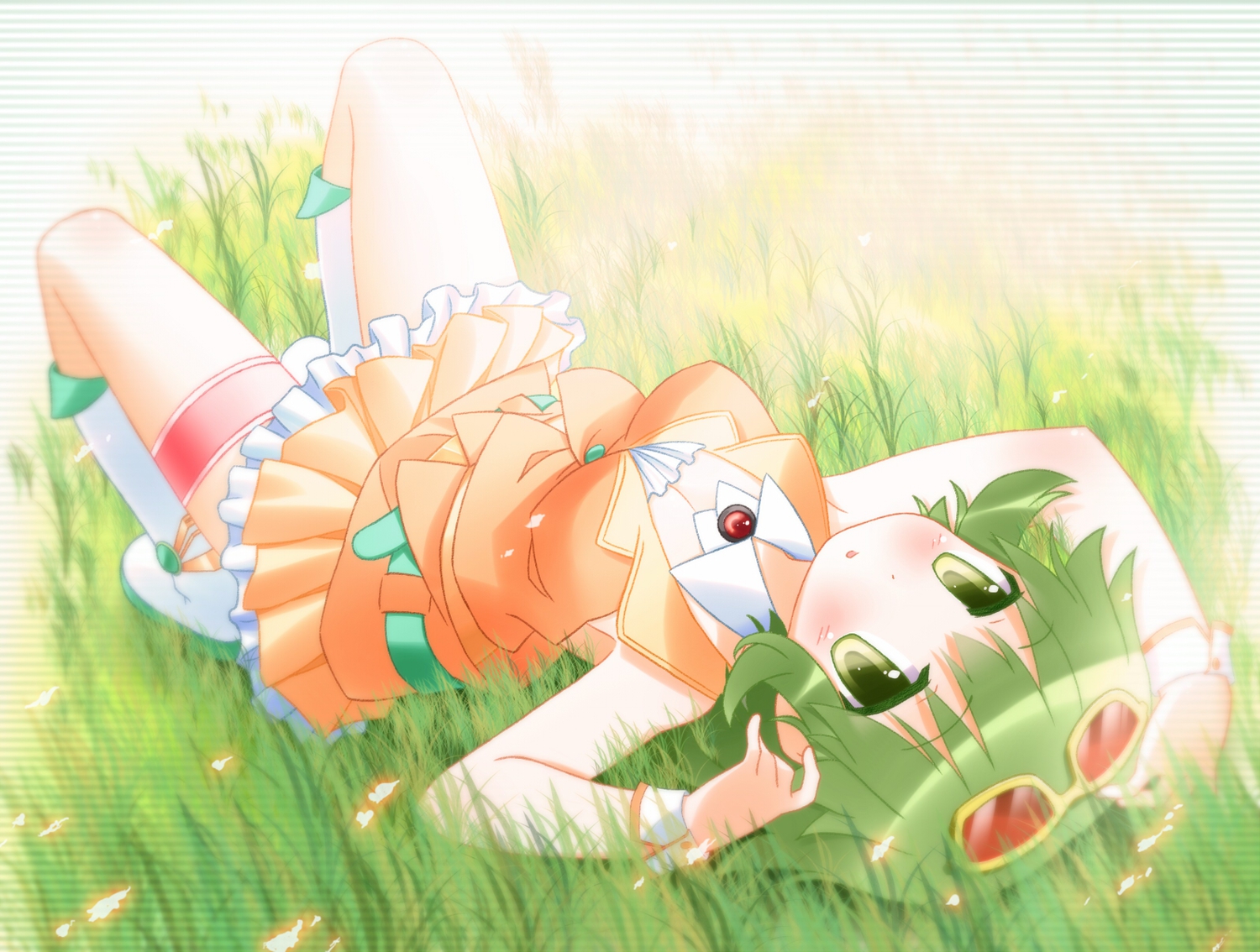 grass, gumi, shizuku-mahoroba, vocaloid
