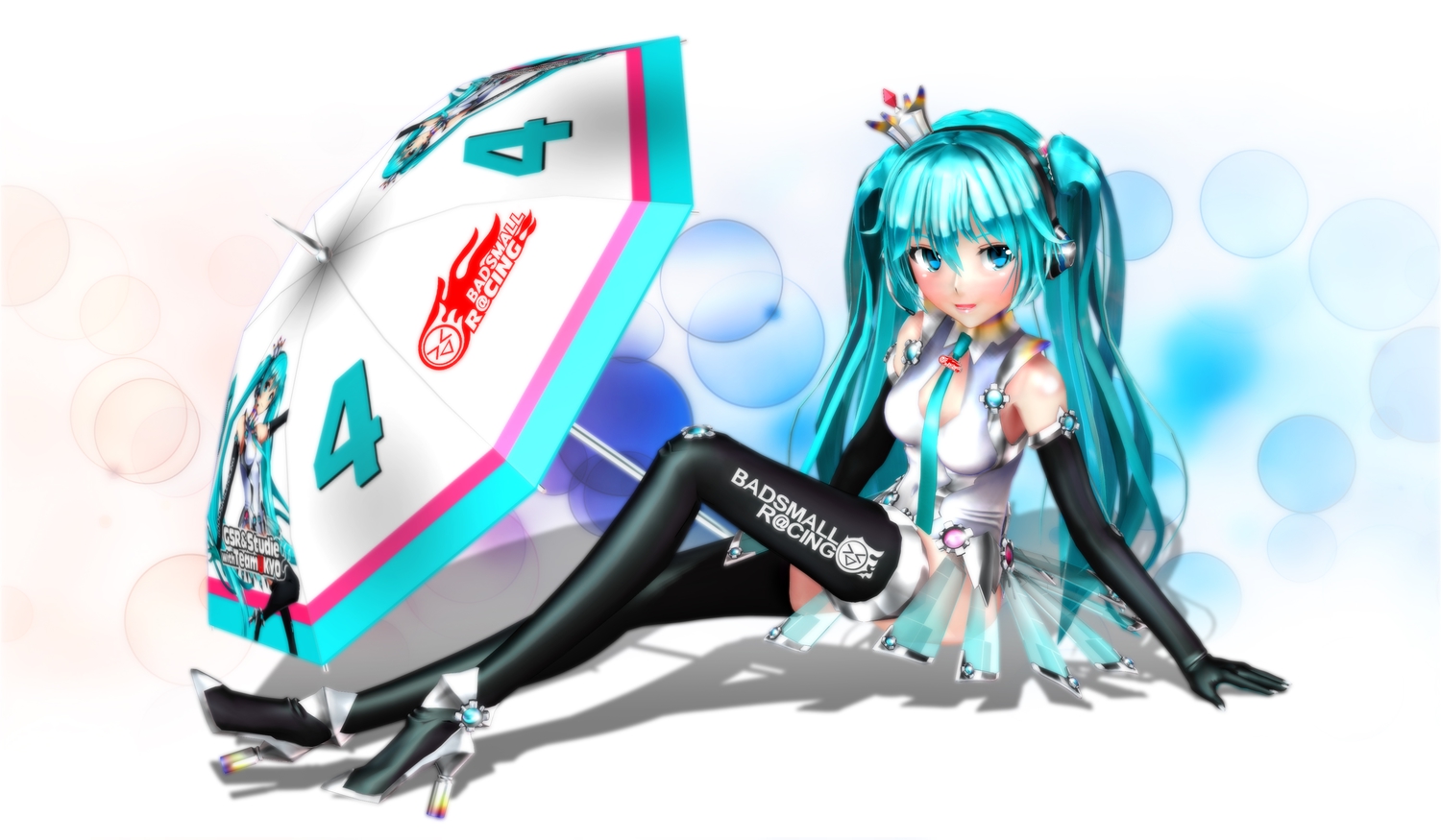 3d, aqua_eyes, aqua_hair, ektyr_y, hatsune_miku, thighhighs, twintails, vocaloid