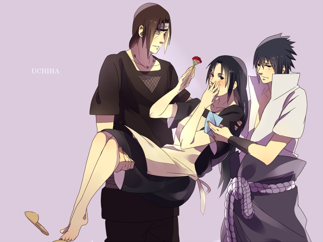 male, naruto, naruto_shippuden, uchiha_itachi, uchiha_mikoto, uchiha_sasuke