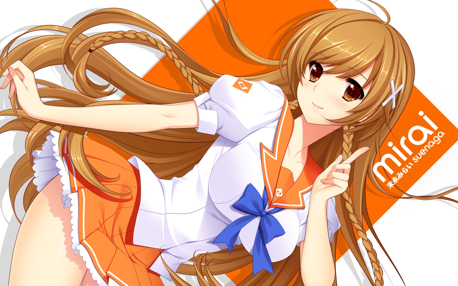 brown_eyes, brown_hair, culture_japan, koizumi_amane, long_hair, school_uniform, suenaga_mirai