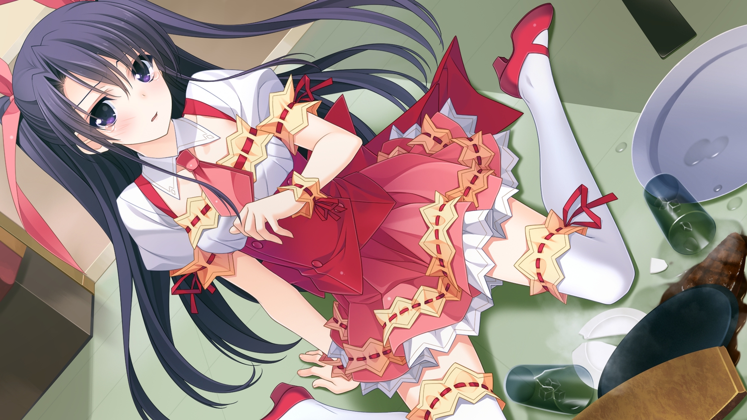 berrys, game_cg, long_hair, morikubo_yuna, sphere, suzuhira_hiro, tears, waitress