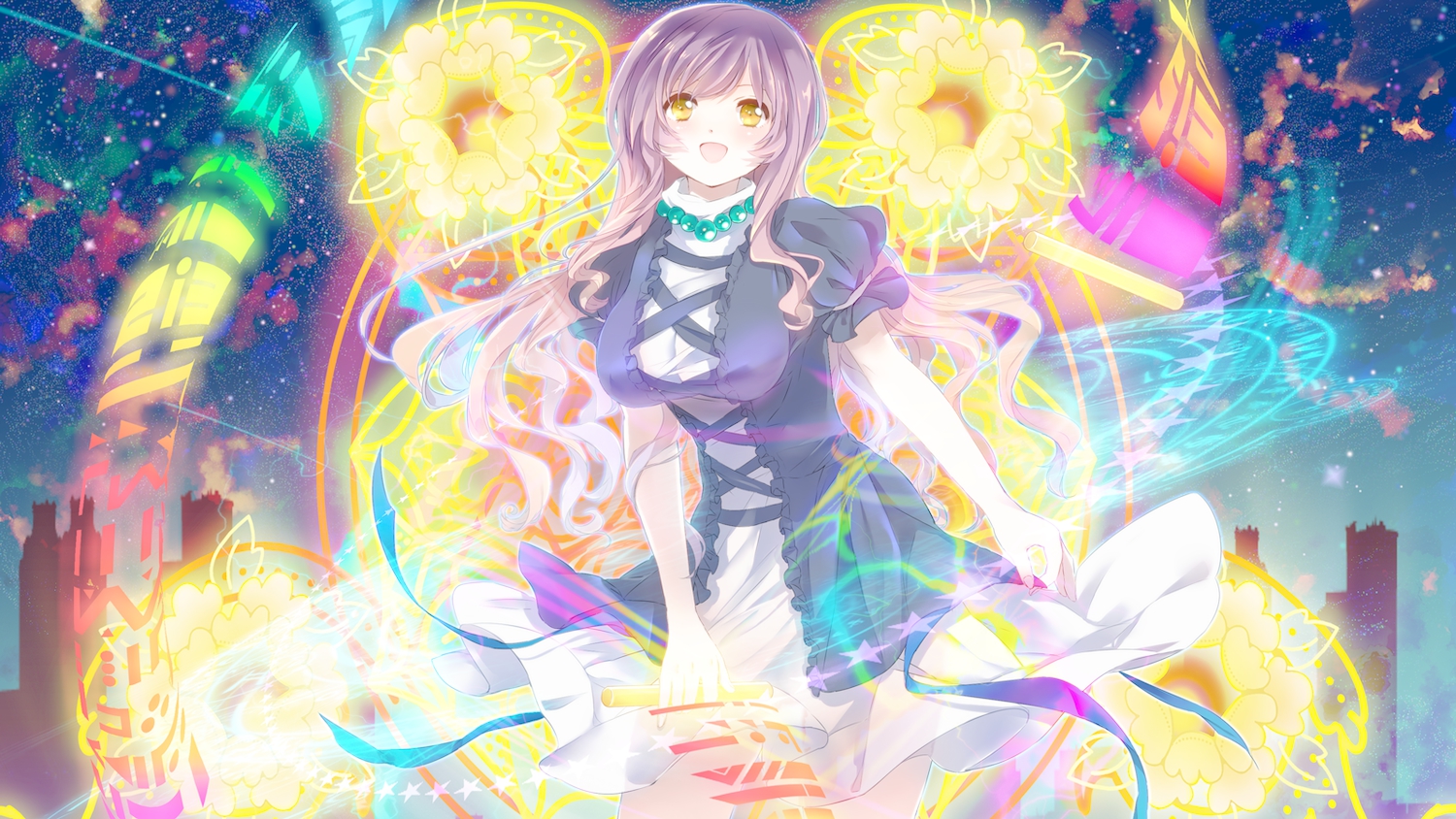 dress, hijiri_byakuren, poko_(mammypoko), touhou, yellow_eyes