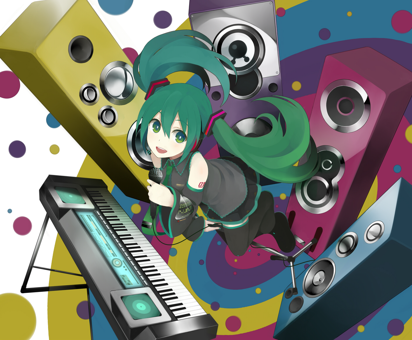 hatsune_miku, nnyu, vocaloid