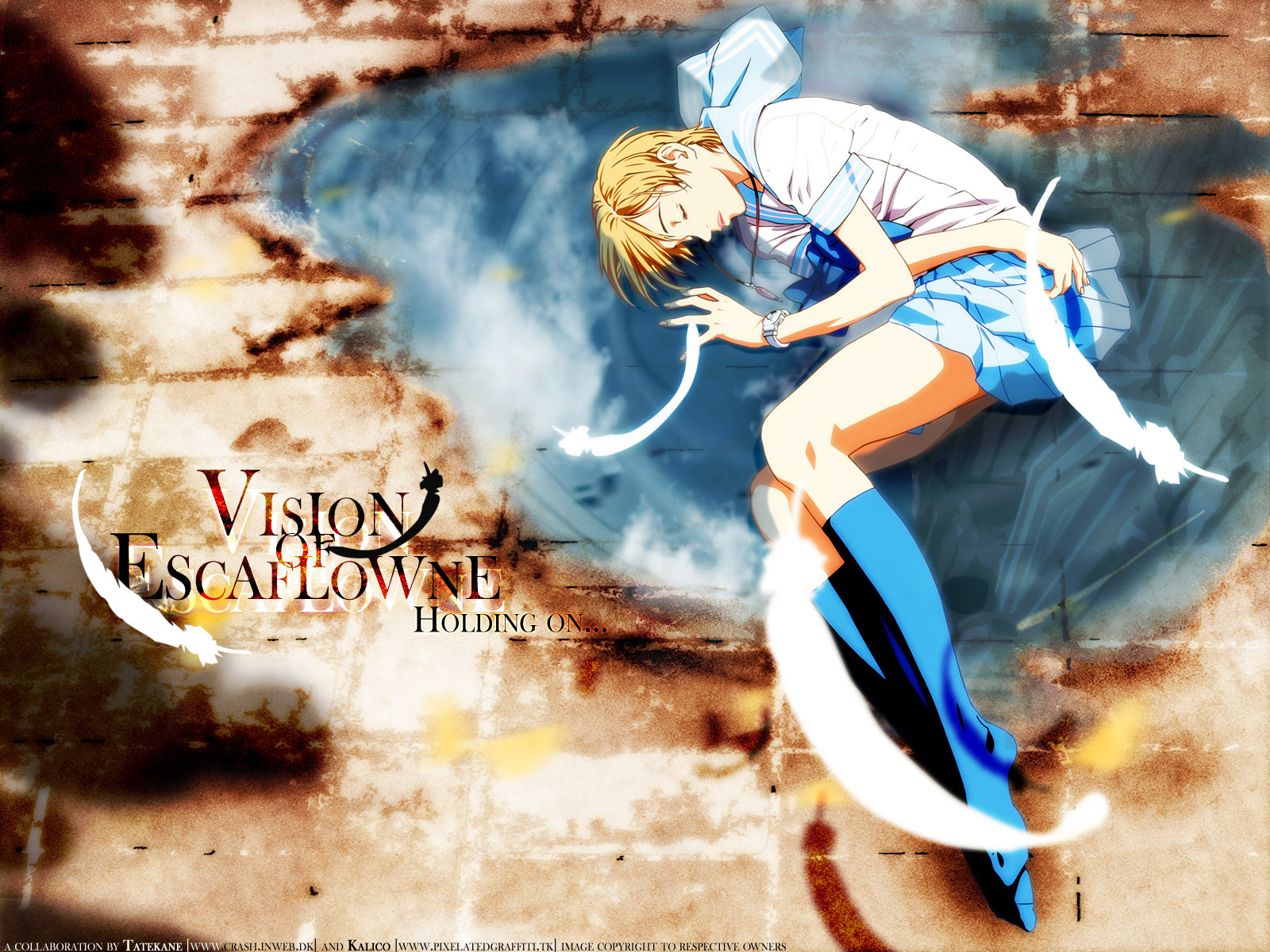 feathers, hitomi_kanzaki, sleeping, vision_of_escaflowne, water