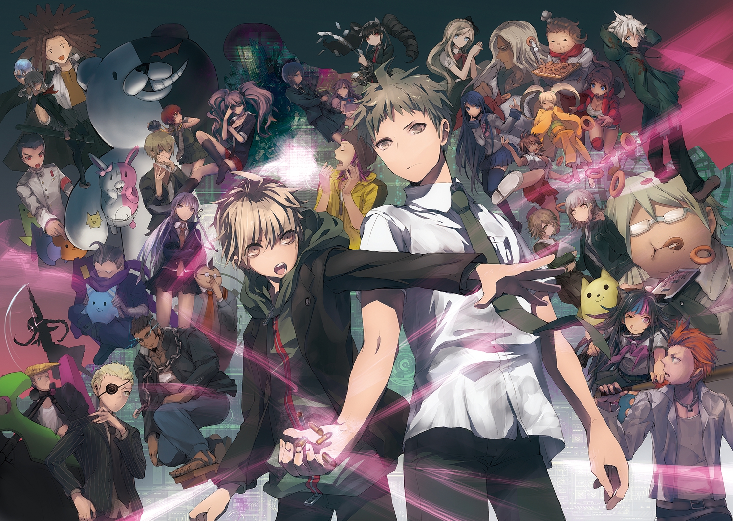 asahina_aoi, celestia_rudenberk, dangan-ronpa, dangan-ronpa_2, enoshima_junko, fujisaki_chihiro, fukawa_touko, group