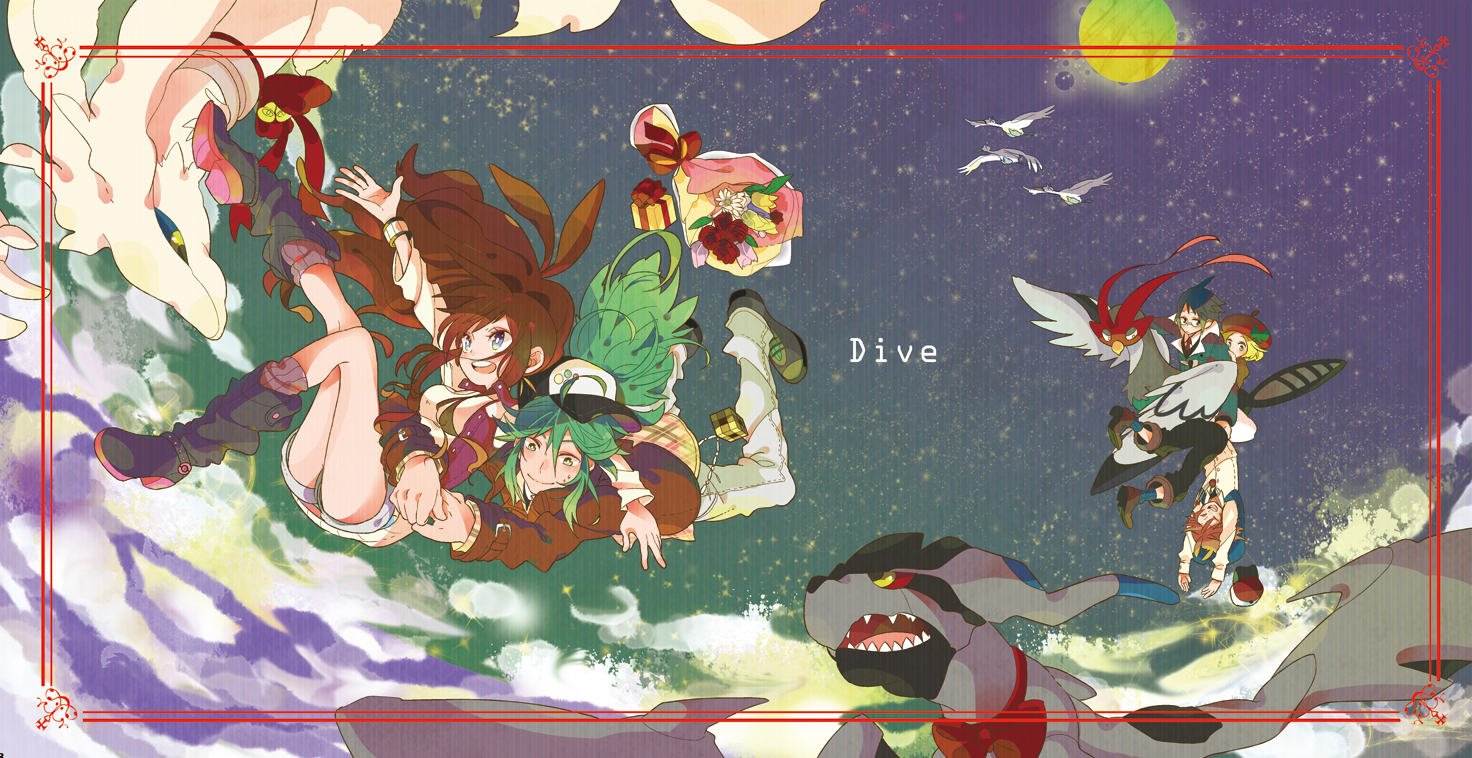 bel_(pokemon), cheren, n, pokemon, pomeko, reshiram, swanna, touko_(pokemon)