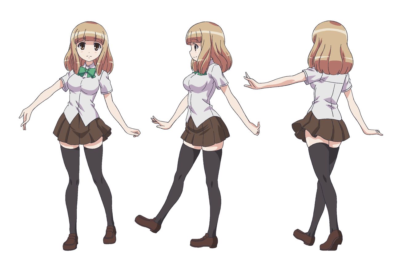 blonde_hair, brown_eyes, jpeg_artifacts, naruse_yuu, school_uniform, thighhighs, watashi_ga_motenai_no_wa_dou_kangaetemo_omaera_ga_warui!
