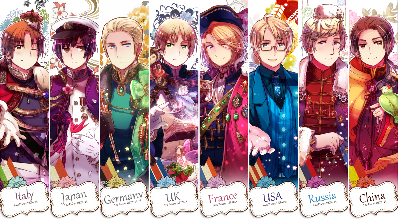 all_male, america_(hetalia), anthropomorphism, axis_powers_hetalia, china_(hetalia), england_(hetalia), france_(hetalia), germany_(hetalia)