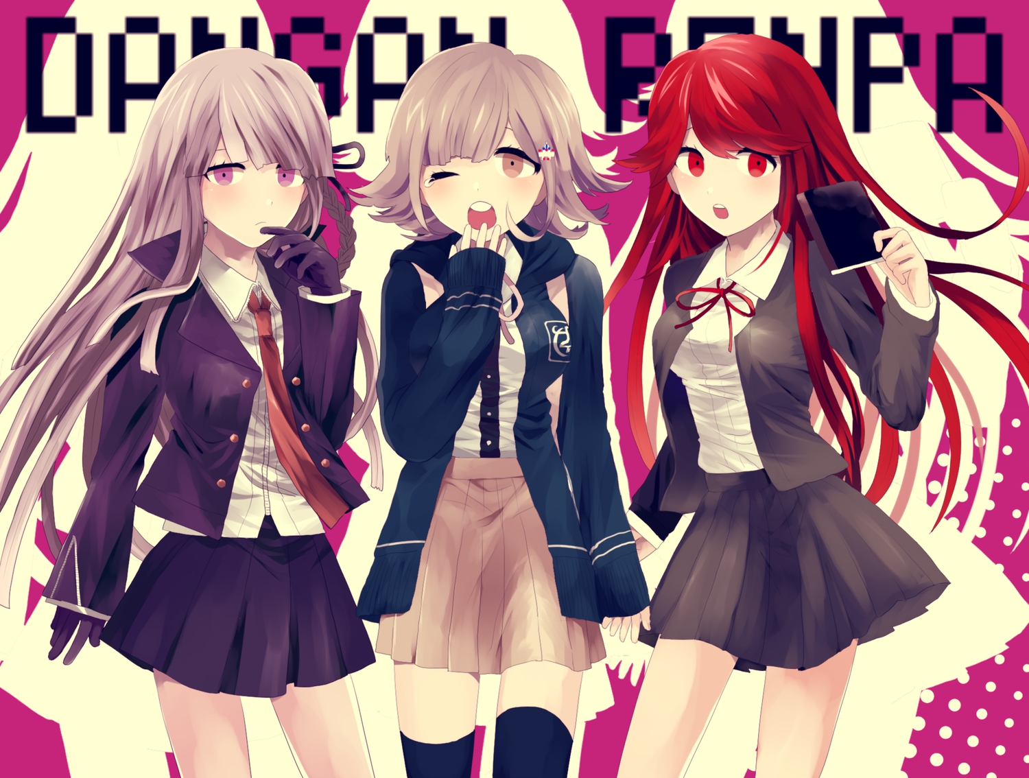 dangan-ronpa, dangan-ronpa_2, kirigiri_kyouko, minota7, nanami_chiaki, otonashi_ryouko