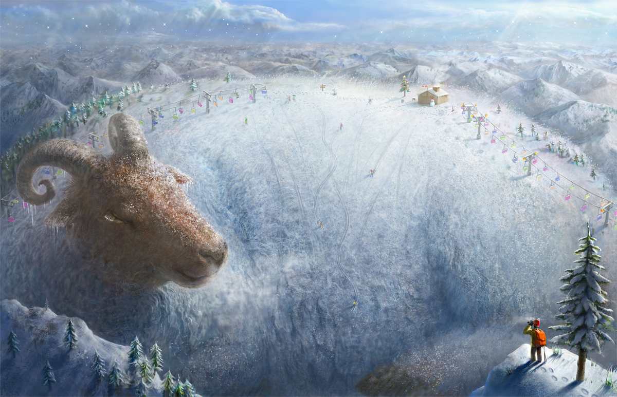 animal, original, scenic, snow, yamahiro