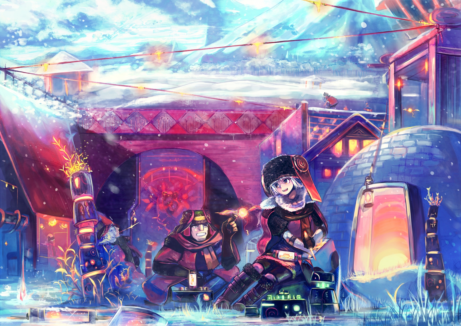 boots, hat, jinichi, original, snow