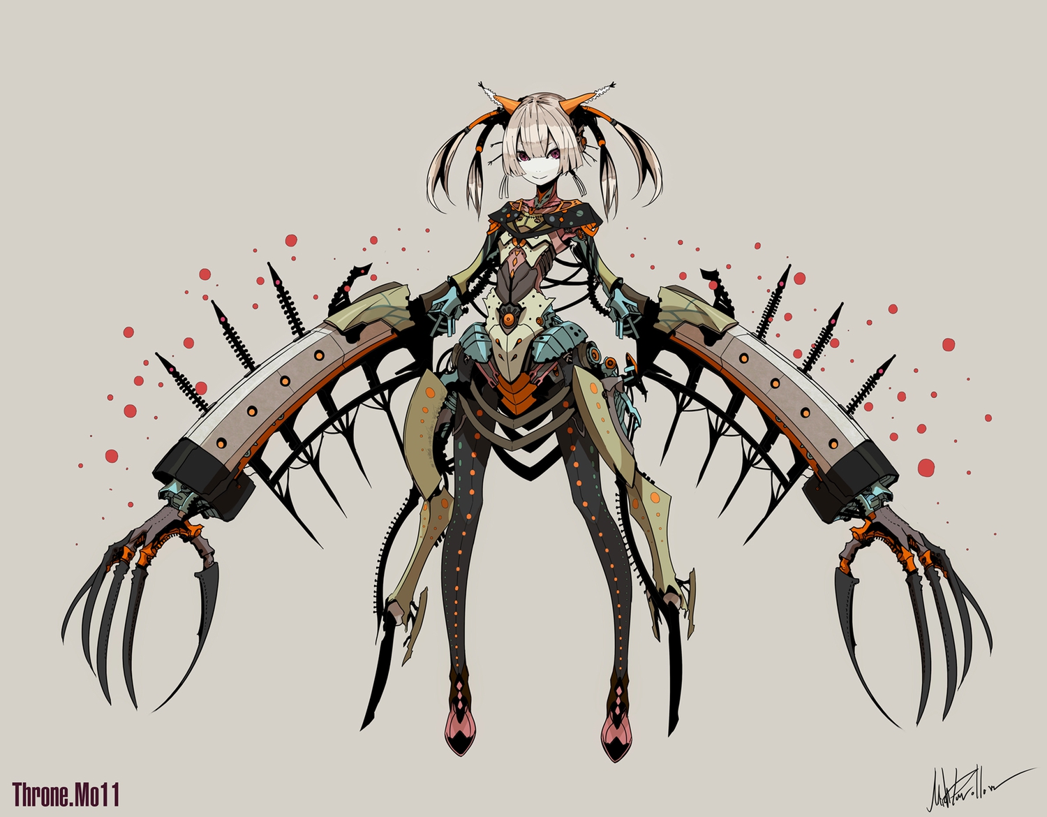mechagirl, original, palow, pink_eyes, signed