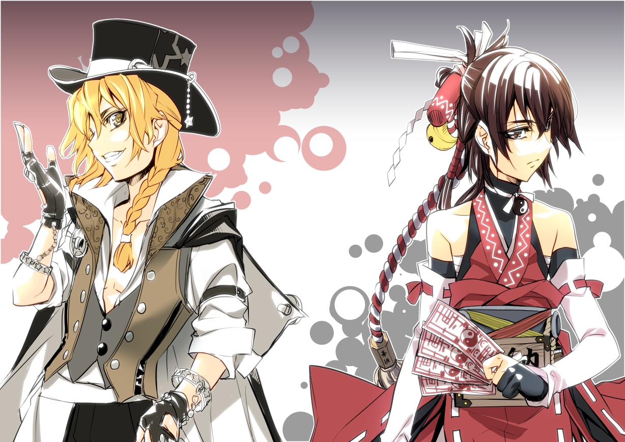 all_male, blonde_hair, braids, brown_eyes, brown_hair, cape, genderswap, gloves