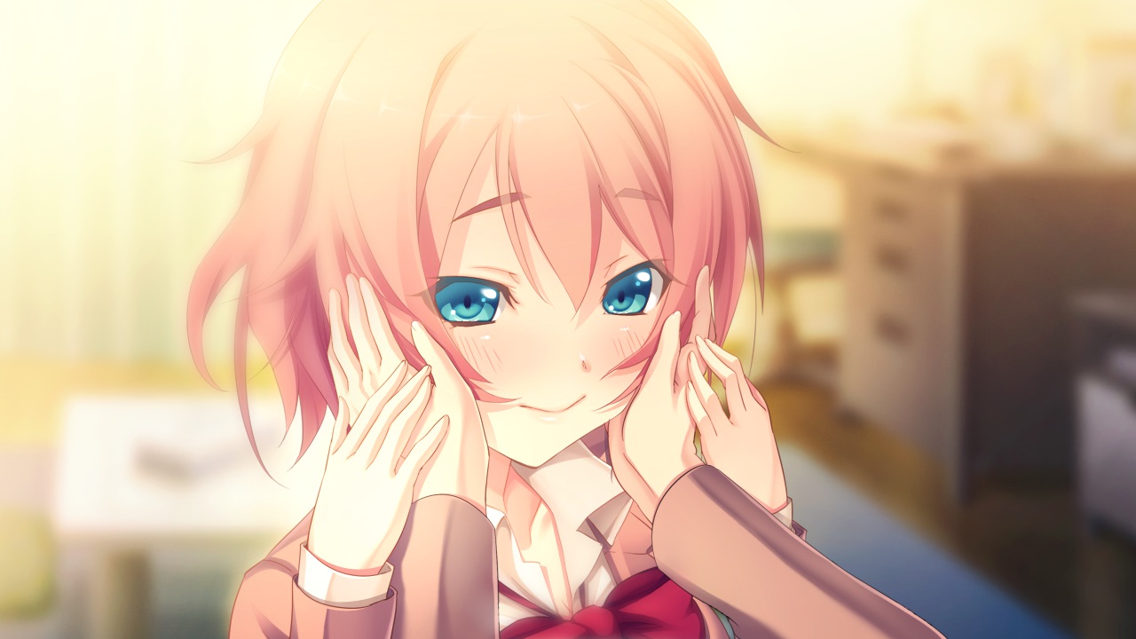 blue_eyes, blush, cinematograph, game_cg, innocent_bullet, kanzaki_sayaka, oosaki_shinya, red_hair