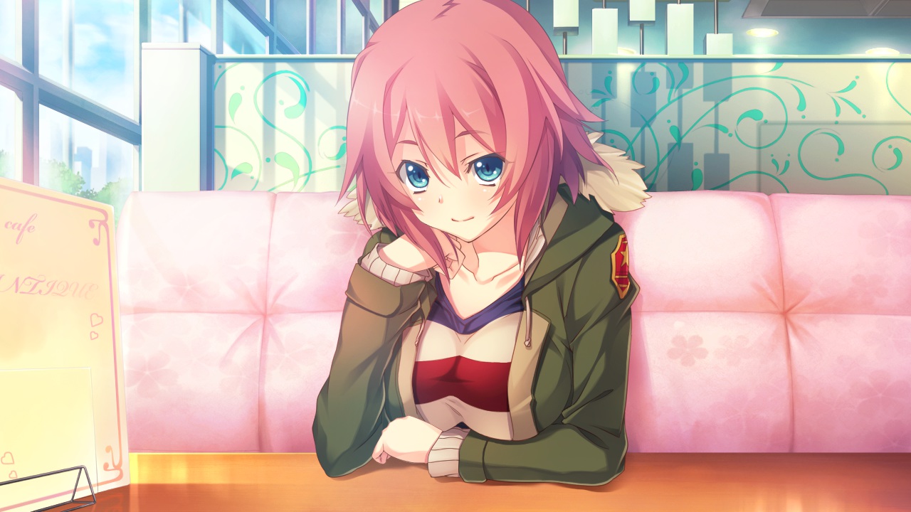 blue_eyes, cinematograph, game_cg, innocent_bullet, kanzaki_sayaka, oosaki_shinya, red_hair, short_hair