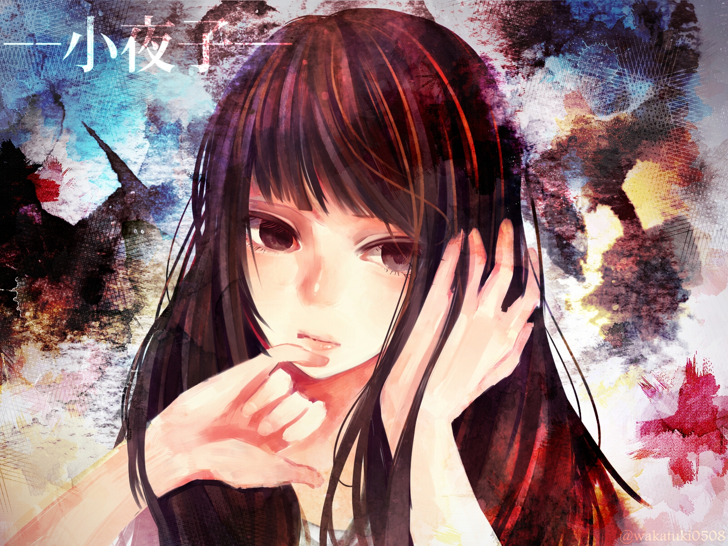 brown_eyes, brown_hair, close, long_hair, vocaloid, wakatsuki_you